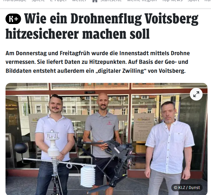 knopfhoch: Drohnen gegen Hitze-Hotspots in Voitsberg